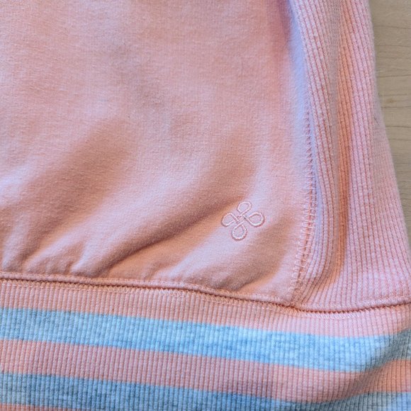 Shambhala Long Sleeve Pink and Grey Hooded Sweater without Tags Presumed Size Lg - Picture 5 of 8